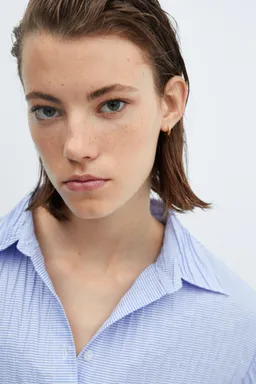 Camisa rayas con textura de Mango en Camisas para argentina