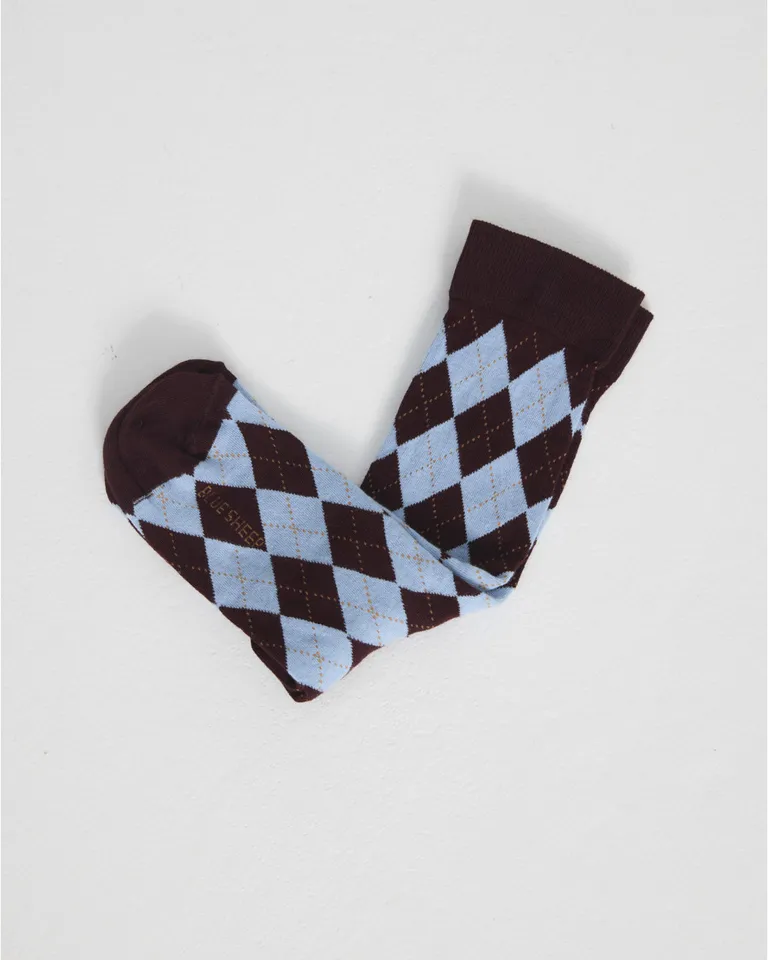 Soquetes con patrón de rombos de caña corta para uso diario de Blue Sheep en Ropa Interior y Medias para argentina