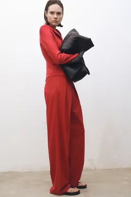 Pantalón traje wideleg lana de Mango en Pantalones para argentina