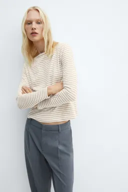 Remera algodón cuello barco de Mango en Buzos y Sweaters para argentina