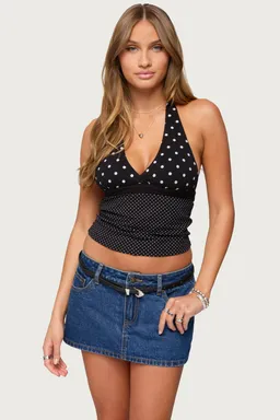 Top halter lunares ginny de Edikted en Tops para argentina