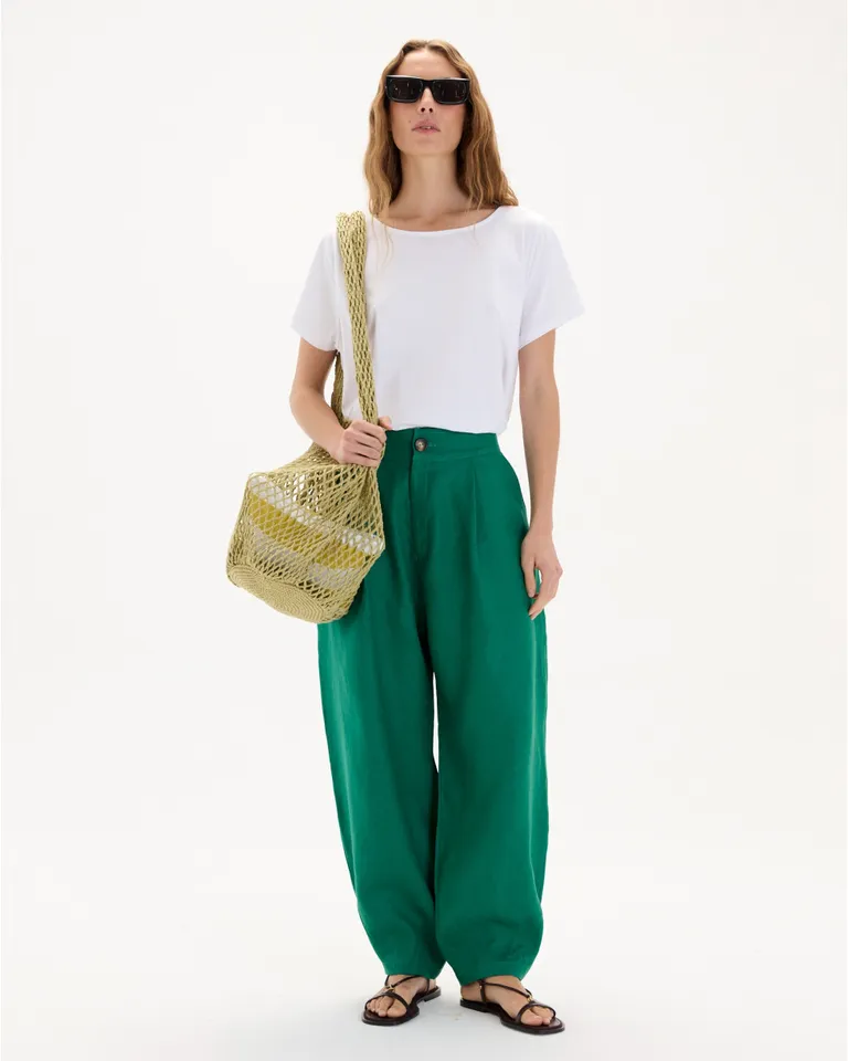 Remera de manga corta y escote redondo, en tono rosa y corte evasé de Blue Sheep en Remeras para argentina