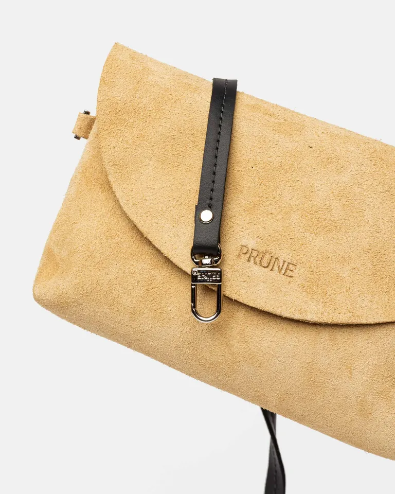 Mini bolso de gamuza marrón Viena - Accesorio de moda y practicidad para cualquier ocasión de Prüne en Bolsos y Carteras para argentina