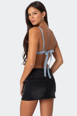 Musculosa espalda descubierta encaje de Edikted en Tops para argentina