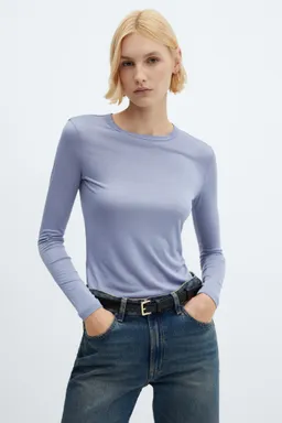 Remera manga larga clásica de Mango en Remeras para argentina