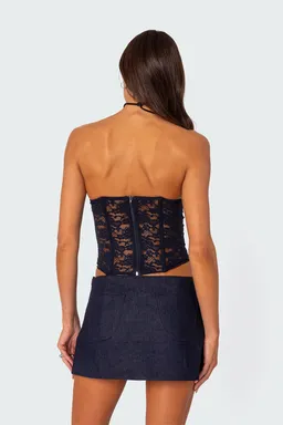 Corset cinch encaje transparente de Edikted en Ropa Interior y Medias para argentina