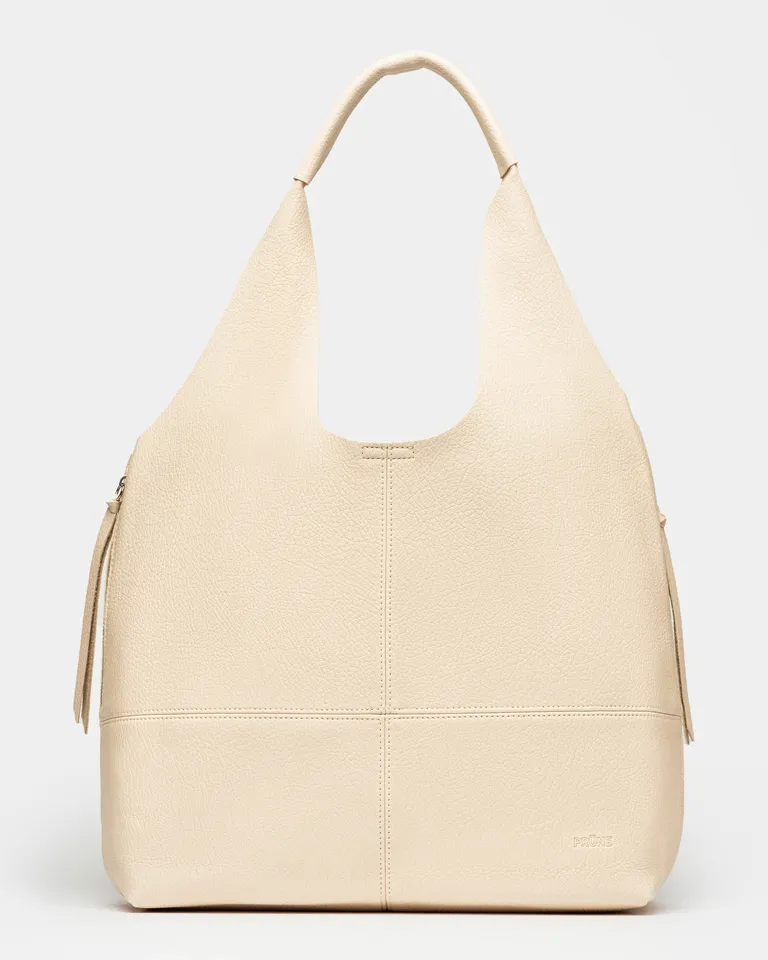 Bolso shopper Amalfi de efecto cuero graneado con detalles metálicos de Prüne en Bolsos y Carteras para argentina