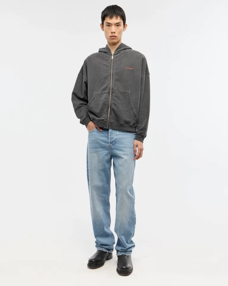 Pantalones de tiro bajo y pierna ancha en denim celeste lavado de Ay Not Dead en Pantalones para argentina