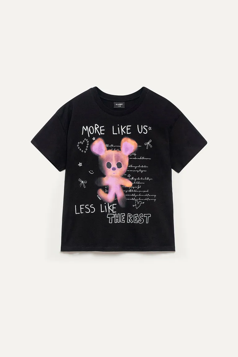 Remera de algodón de corte regular con estampa gráfica de 47 Street en Remeras para argentina