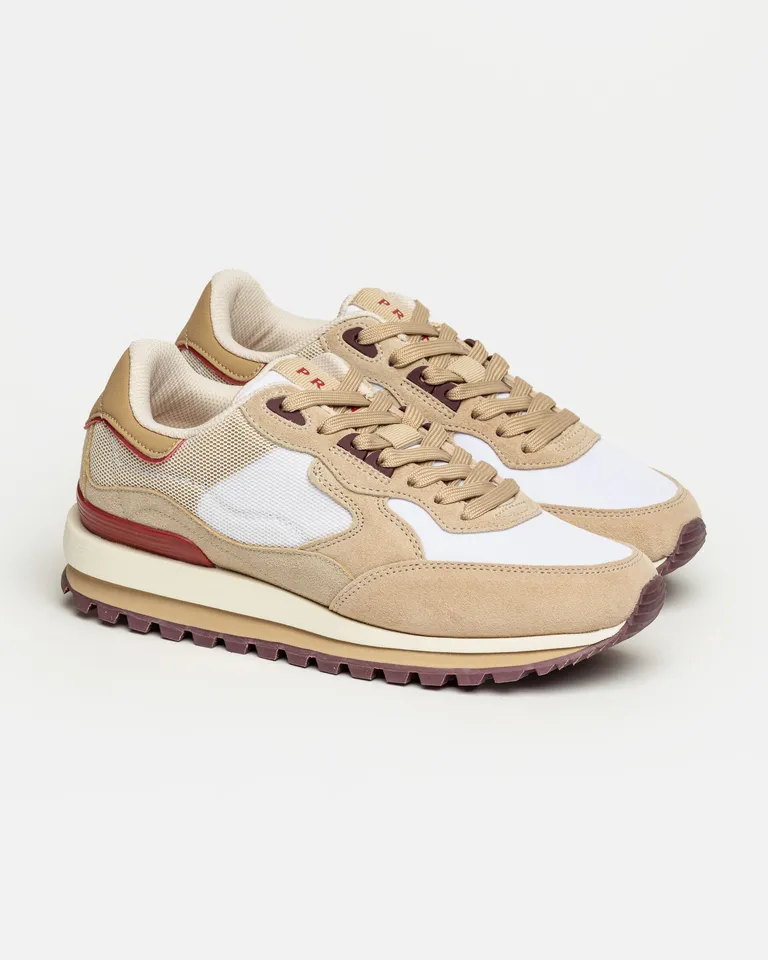 Zapatillas urbanas de diseño deportivo con suela dentada y entresuela de base combinada de Prüne en Zapatillas para argentina