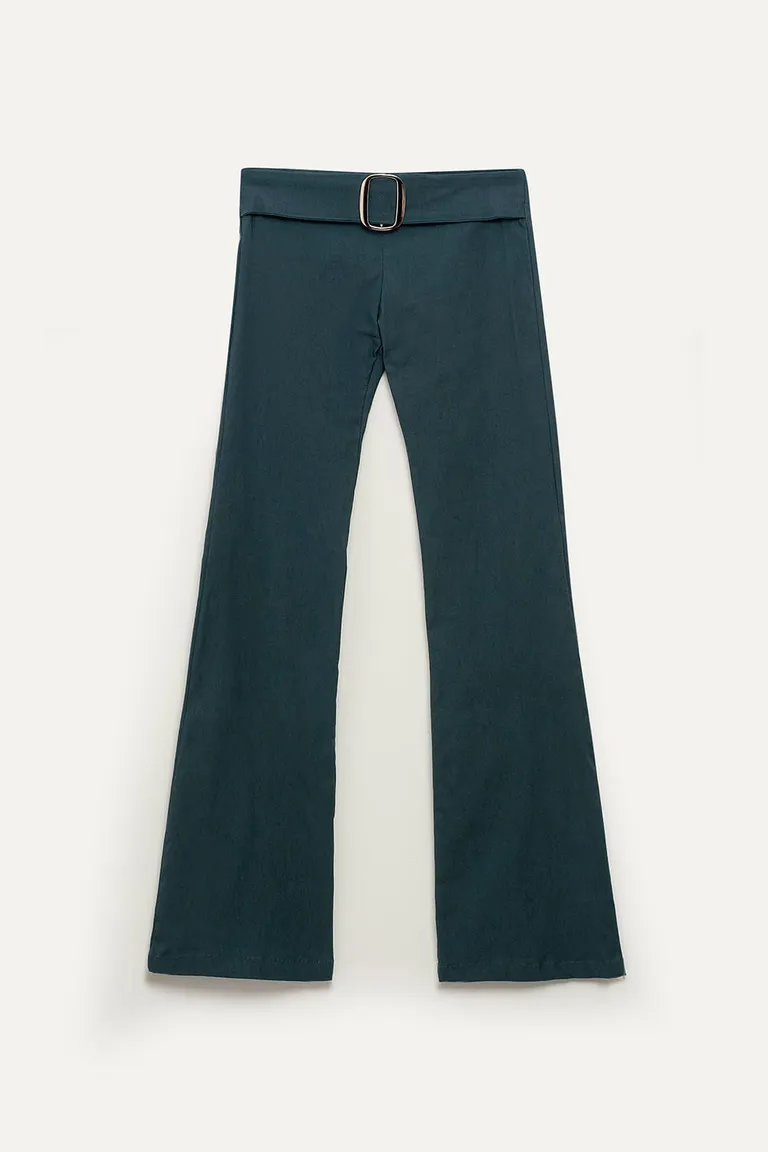 Pantalón de bengalina de tiro bajo con piernas rectas y ajuste ceñido de 47 Street en Pantalones para argentina