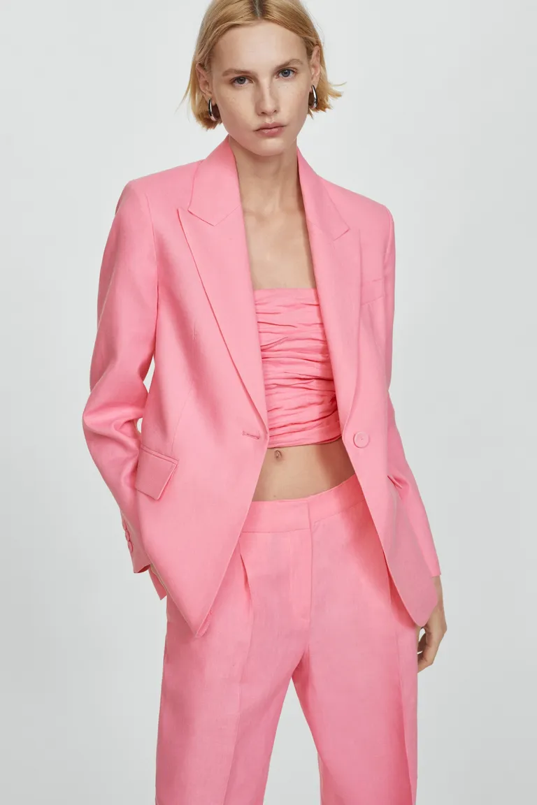 Americana lino para traje de Mango en Blazers para argentina