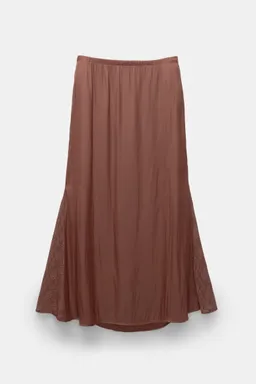 Falda midi satinada encaje de Pull&Bear en Faldas para argentina