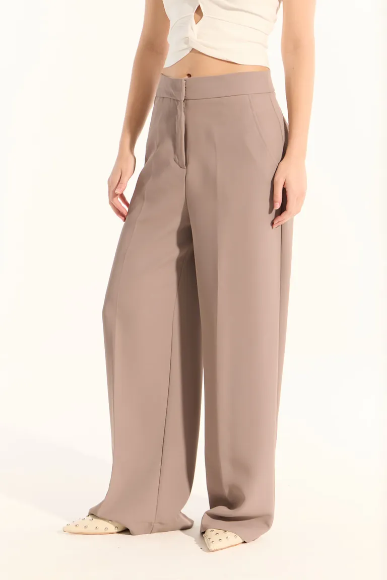 Pantalón de vestir de corte recto y cintura alta para mujer de Portsaid en Pantalones para argentina