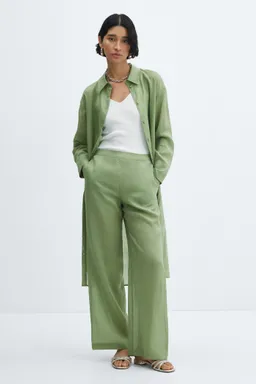 Wideleg tiro alto de Mango en Pantalones para argentina
