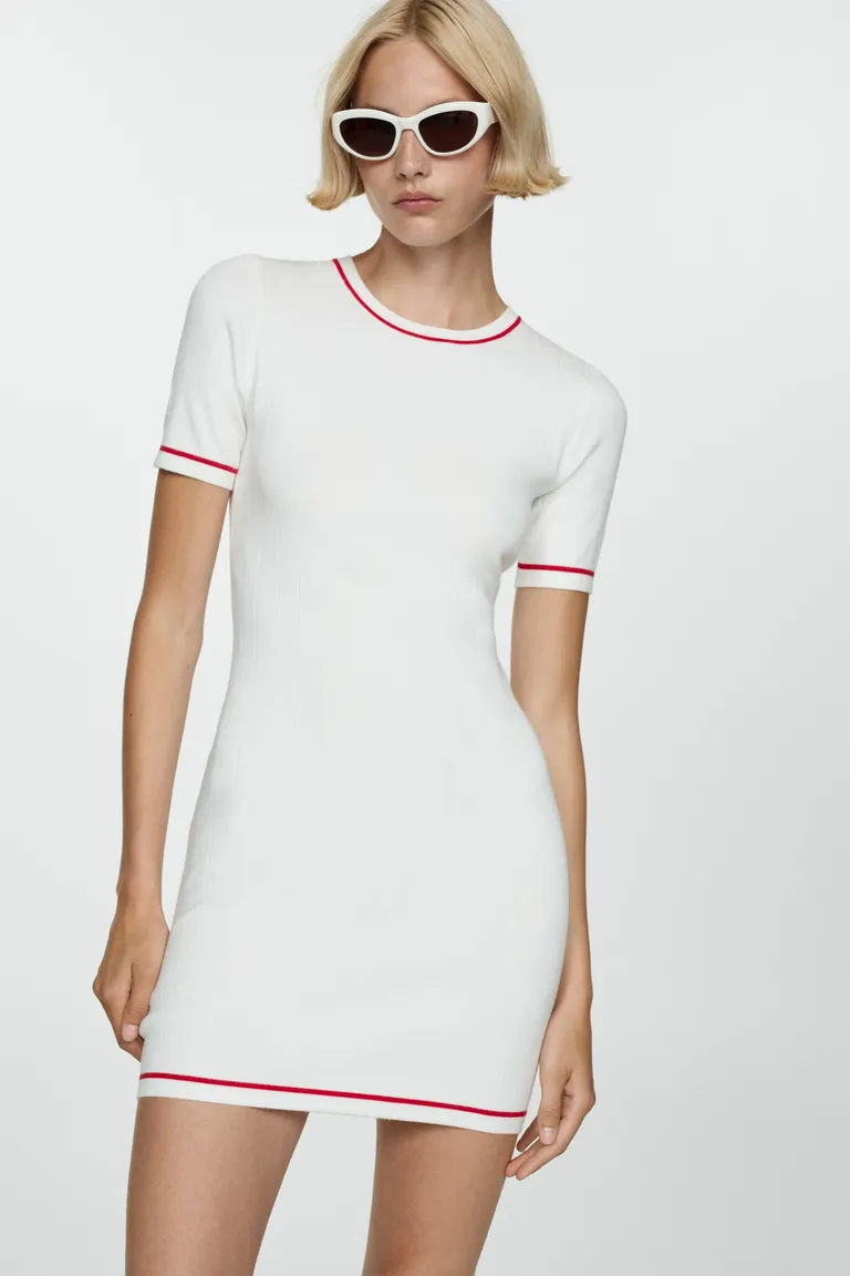 Vestido corto contraste de Mango en Vestidos para argentina