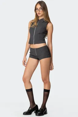 Micro short allie con cierre de Edikted en Shorts para argentina