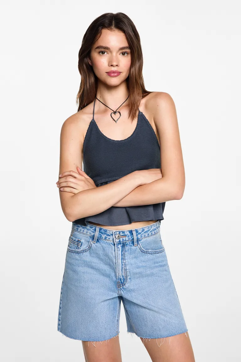 Top con panel bordado de Mango Teen en Tops para argentina