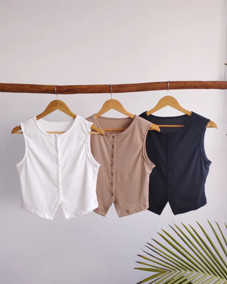 Top con abotonado delantero, prenda femenina versátil y elegante de Lemmon en Tops para argentina