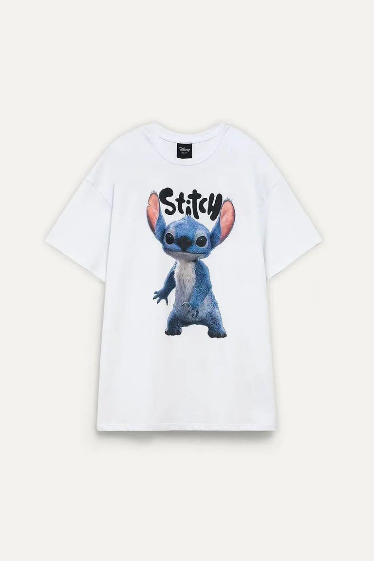 Remera informal de manga corta con estampado del personaje Stitch de 47 Street en Remeras para argentina