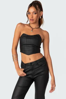 Corset elástico cuero sintético luna de Edikted en Tops para argentina