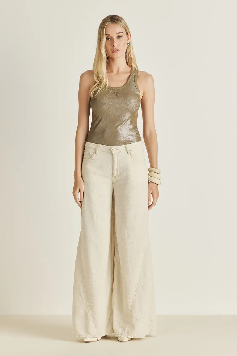 Musculosa de Morley con Acabado Foil y Logo Bordado en Relieve de Tucci en Tops para argentina