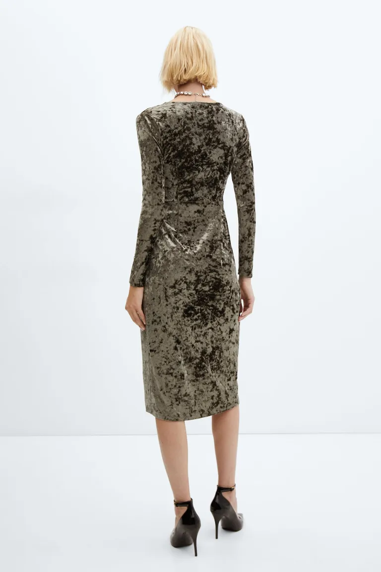 Vestido nudo terciopelo de Mango en Vestidos para argentina