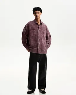 Camisa oversize manga larga de Bershka en Camisas para argentina