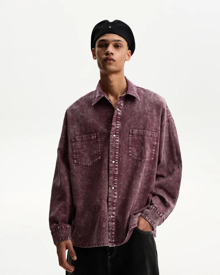 Camisa oversize manga larga de Bershka en Camisas para argentina