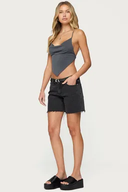 Top halter cuello drapeado tilla de Edikted en Tops para argentina