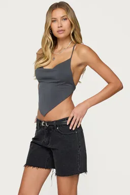 Top halter cuello drapeado tilla de Edikted en Tops para argentina