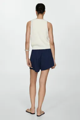 Shorts lyocell cintura elástica de Mango en Shorts para argentina