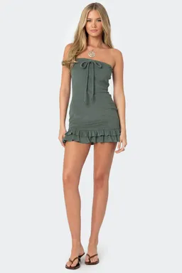 Mini vestido strapless terry de Edikted en Vestidos para argentina