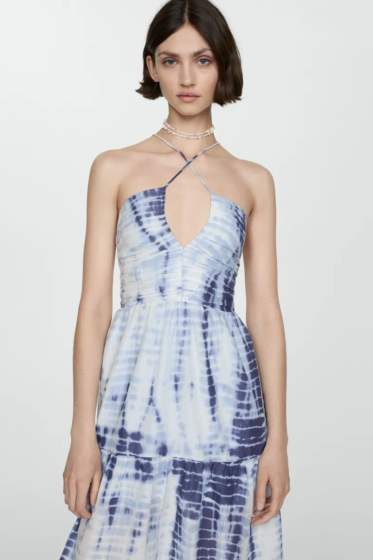 Vestido estampado escote pico de Mango en Vestidos para argentina