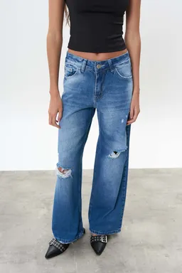 Jean denim silas ancho de Magda en Pantalones para argentina