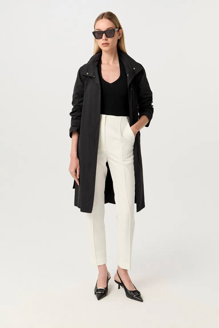 Chaqueta de algodón de corte entallado con cinturón y diseño clásico para un look moderno y elegante de Markova en Chaquetas para argentina