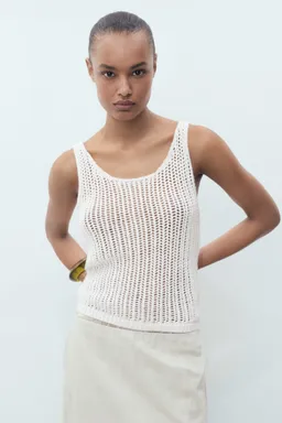 Top crochet con tirantes de Mango en Tops para argentina