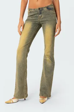 Jeans acampanados tiro bajo maris de Edikted en Pantalones para argentina
