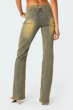 Jeans acampanados tiro bajo maris de Edikted en Pantalones para argentina