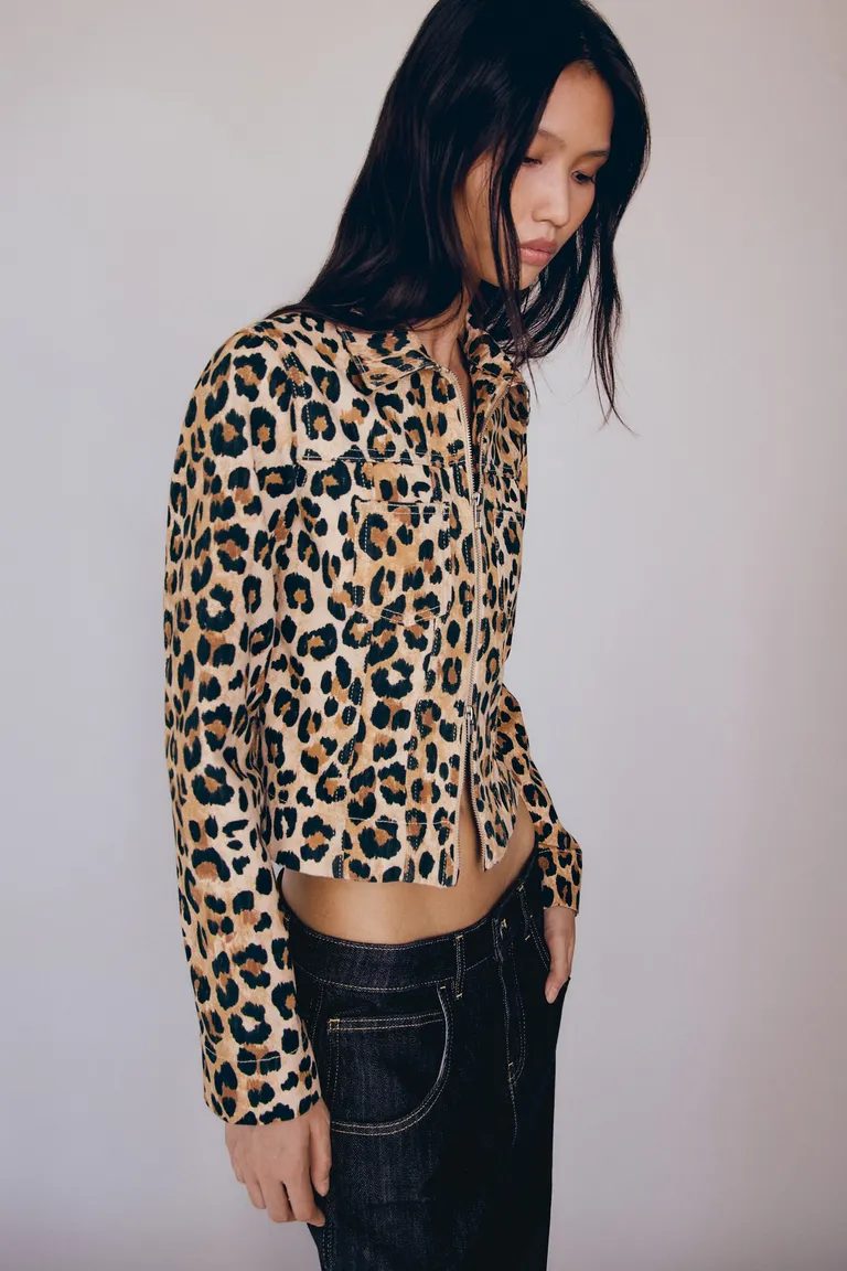 Campera leopardo doble cremallera de Mango en Chaquetas para argentina