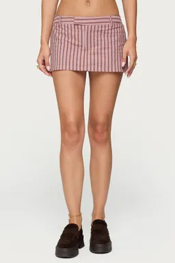 Mini skort rayas marlow de Edikted en Shorts para argentina