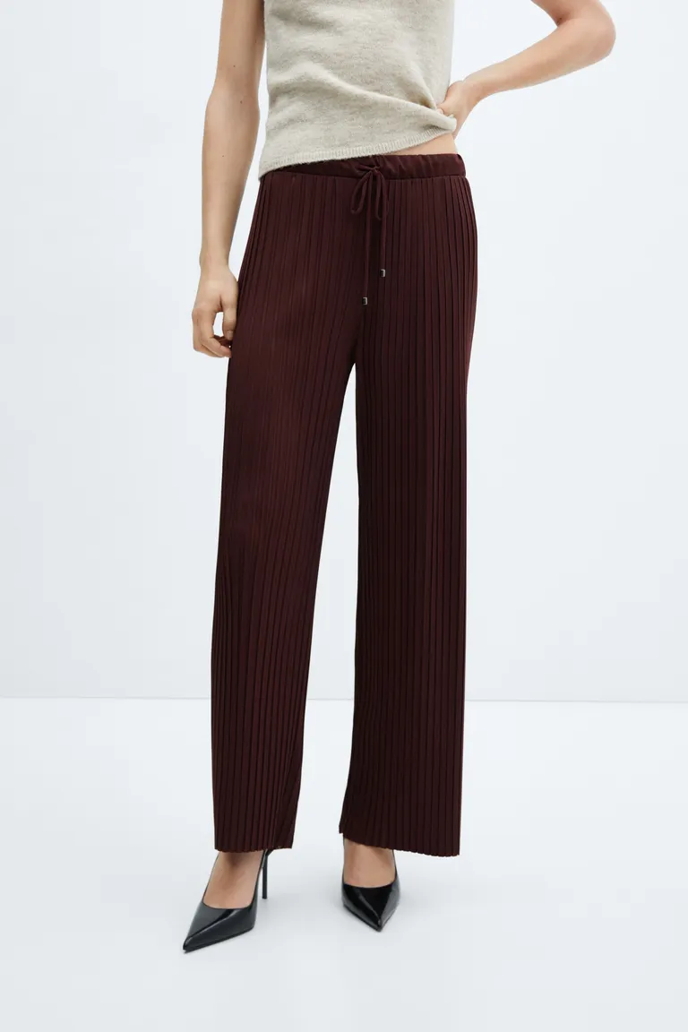 Pantalón recto plisado de Mango en Pantalones para argentina