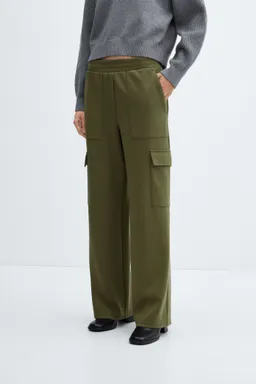 Pantalón cargo cintura elastizada de Mango en Pantalones para argentina
