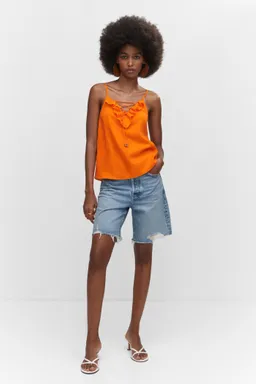 Top volantes cordón ajustable de Mango en Tops para argentina