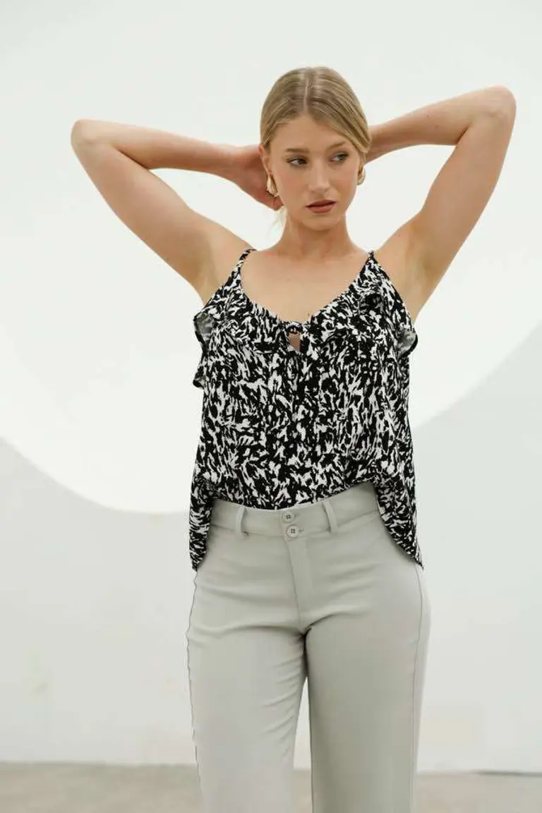 Blusa Estampada Ajustable de Hesed en Blusas para argentina