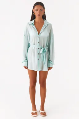 Camisa chiffon miley celeste de Peppermayo en Camisas para argentina