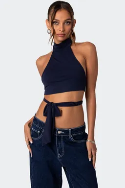 Crop top anudado hamlin de Edikted en Tops para argentina