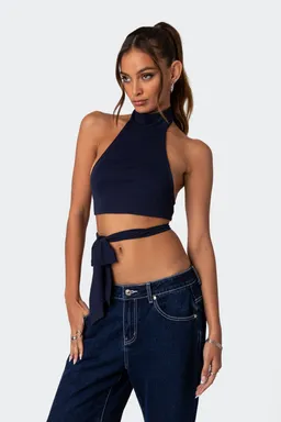 Crop top anudado hamlin de Edikted en Tops para argentina