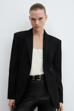 Leggings efecto cuero aberturas de Mango en Pantalones para argentina