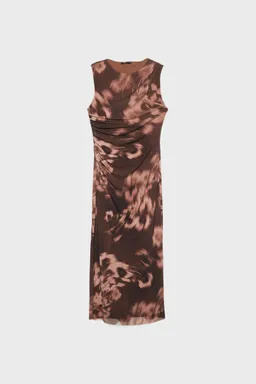 Vestido midi estampado de tul de Stradivarius en Vestidos para argentina